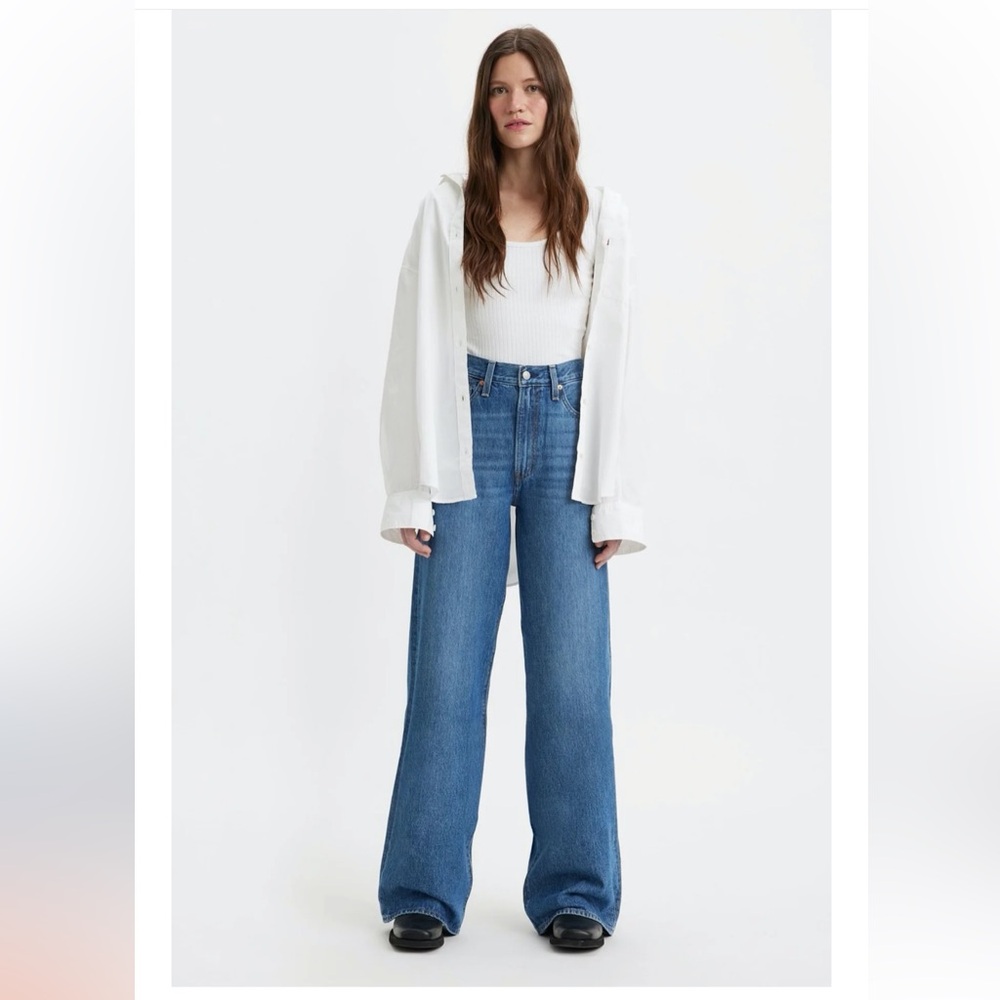 Levi's RIBCAGE WIDE LEG H223 I'M NEVER WRONG sz 25W*32L NWT